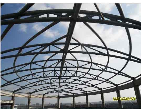 瓦房店中煤朔州宾馆管桁架工程
