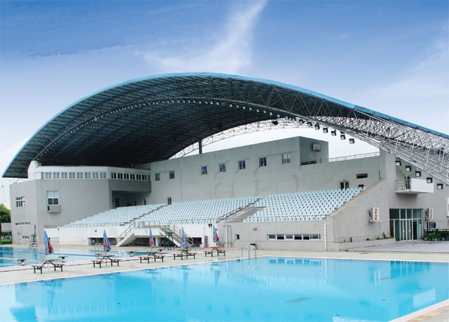 瓦房店游泳馆网架